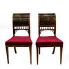 Pair of English Sheraton Side Chairs
