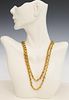 LONG & HEAVY 14KT YELLOW GOLD LINK NECKLACE