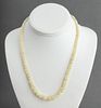 14K Yellow Gold African Opal Beaded Necklace
