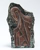 Signed Israeli Modern Stylized Figural Relief