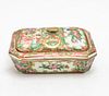 Chinese Export Rose Medallion Covered Soap Dish