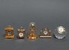 Miniature Desk Clocks incl. Bulova, Group of 5