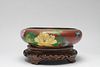 Chinese Cloisonne Bowl on Stand, Vintage