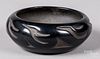 San Ildefonso Indian blackware pottery bowl