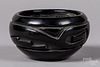 Margaret Tafoya Santa Clara Indian blackware bowl