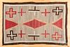 Navajo Indian rug, 65" x 43".
