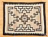 Navajo Indian rug, 42" x 33".