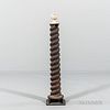 Cast Iron Ball Finial on Spiral Hitching Post