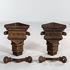 Pair of Cast Iron Corner Downspouts