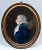 James Sharples Sr. (Pennsylvania/New York, 1751-1811)      Profile Portrait of a Man in a Blue Coat