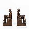 Pair of Bronze Abraham Lincoln Bookends