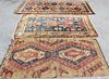 Lot of 3 Antique Throw Rugs.