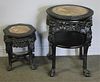Two Highly Carved Asian Hardwood Tables.