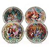 4 KNOWLES MUSICAL COLLECTORS PLATES, THE WIZARD OF OZ