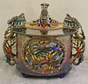 Impressive Vintage Chinese Silver and Enamel