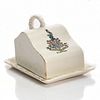 GEMMA CRESTED CHINA BREAD BOX & COVER, OLDHAM