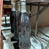 Pair of Painted Cast Iron Coca-Cola Bottle Bottling Plant Fence Posts