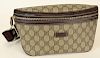 Men's Gucci Monogram and Leather Waist Bag