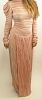 Retro Mary McFadden Pleated Full Length Dress