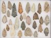 NATIVE AMERICAN STONE POINTS, LOT OF 28