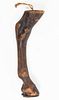 AMERICAN CARVED WOOD HORSE LEG TRADE SIGN / FORM