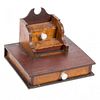 NEW YORK / NEW ENGLAND FIGURED MAPLE AND PAINTED PINE SEWING BOX
