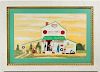 WILLIAM H. CLARKE (NOTTOWAY CO., VIRGINIA, 20TH / 21ST CENTURY) OUTSIDER ART AFRICAN-AMERICAN PAINTING