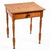 AMERICAN, POSSIBLY NEW YORK STATE, FIGURED "TIGER" MAPLE ONE-DRAWER STAND TABLE