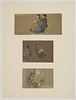 CONRAD WISE CHAPMAN (AMERICA, 1842-1910), ATTRIBUTED, STUDIES OF SEATED WOMEN, LOT OF THREE