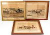 CURRIER AND IVES GENRE PRINTS, LOT OF THREE