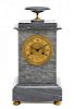 * A Continental Marble Mantel Clock Height 14 3/4 inches.