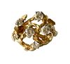 1960s 14 Karat Gold Six Diamond Branching Twigs Ring