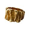 1960s 14 Karat Gold Modern Brutalist Textured Wide Band Ring