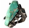 John M. Morgan Sterling Silver Turquoise Brutalist Ring