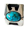 Raymond Graves Sterling Silver Turquoise Thunderbird Ring