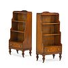 PAIR OF GEORGE III STYLE BOOKCASES