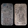Two Chinese silver bars.