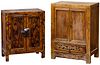 Asian Style Rustic Wood Cabinet Assortment