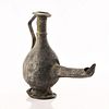 ARCHAIC BRONZE WINE PITCHER WITH EXTENDED SPOUT