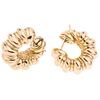HOOPS ROUND EARRINGS. 18K YELLOW GOLD. CHIMENTO