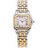 CARTIER PANTHÈRE. STEEL AND 18K YELLOW GOLD. REF. 1120