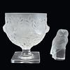 Two Pieces Lalique Crystal