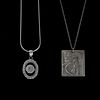 Two Sterling Pendant Necklaces
