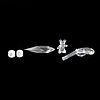 4 pieces Decorative Crystal Objects