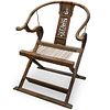 Chinese Wood Folding Throne Chair