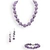 (4 Pc) Vintage Beaded Amethyst Necklace