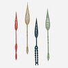 Tony Duquette, collection of four spears from the Drawing Room at Cow Hollow