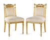 A Pair of Charles X Giltwood Side Chairs 