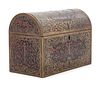 A Boulle Marquetry Dome Top Letter Box