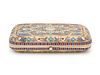 A Russian Silver-Gilt and Enameled Cigarette Case
